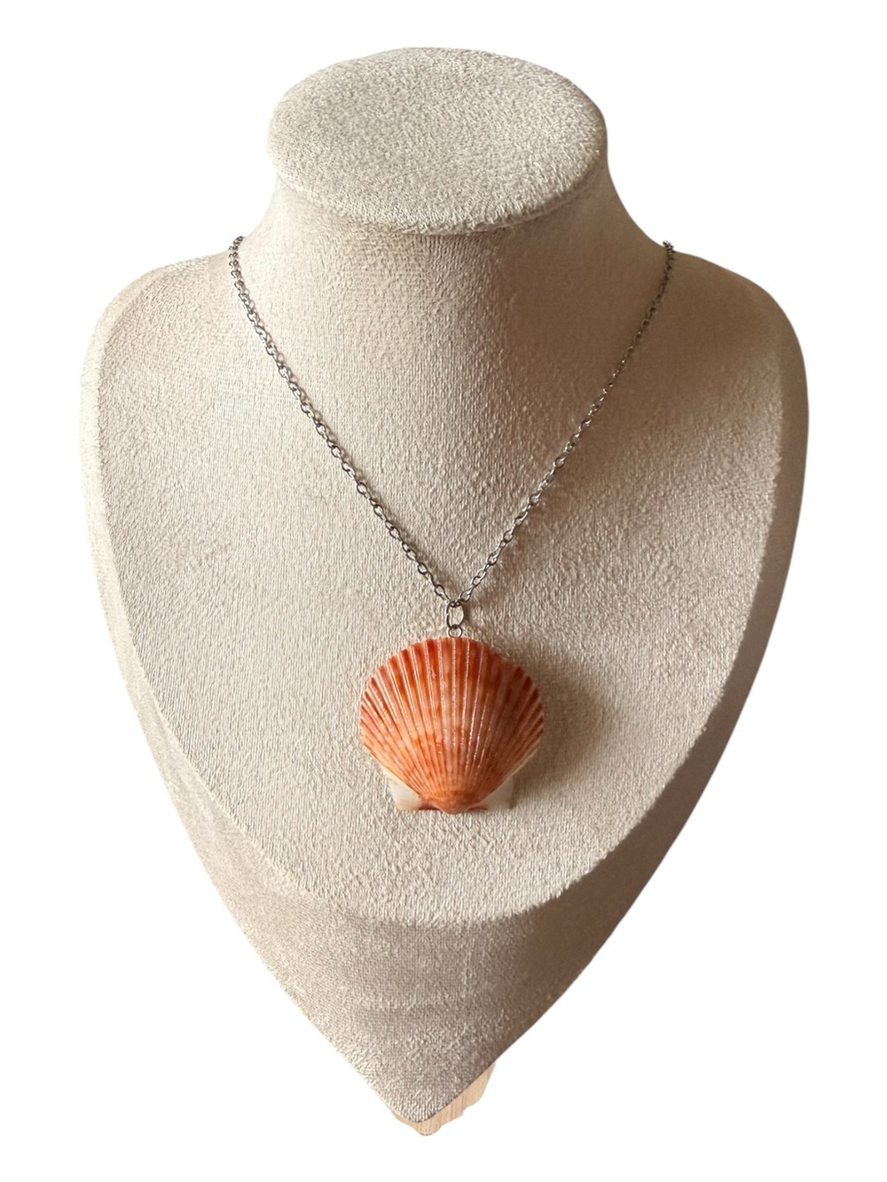 Scallop Seashell Necklace - Picture 2 of 2